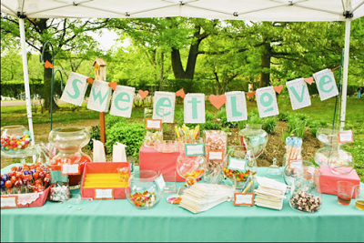 Ideas Candy Bar para Bodas de Verano