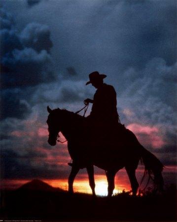cowboy-and-sunset