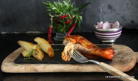 Las Chikas en México, Playa del Carmen: Pollo  Pibil estilo Yucatán