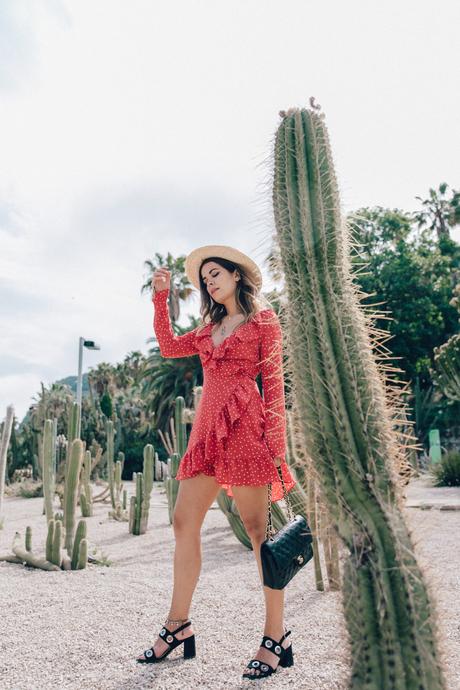 Realisation_Par_Dress-Star_Print-Red_Dress-Outfit-Catonier-Hat-Lack_Of_Color-Black_Sandals_Topshop-Barcelona-Collage_Vintage-Mossen_Gardens-85