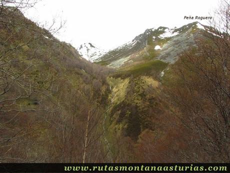 Peña Roguero y Cascada Ruxidora en Cangas del Narcea