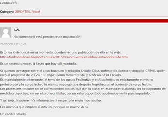 ‏Autodestrucción de información crítica sobre la Escuela Entrenadores de la Federación Gallega de Fútbol, la recuperamos