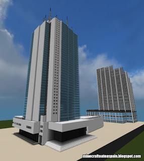 Réplica Minecraft de la Torre de Cali, Cali, Colombia.