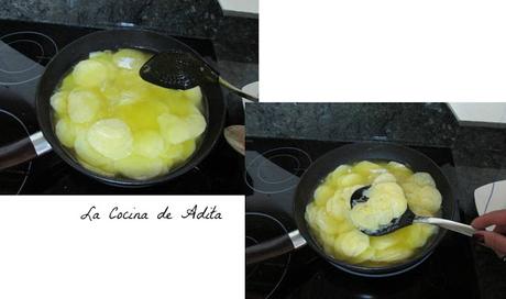 Tortilla de patatas con chorizo