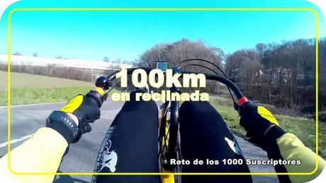 Alvaro Molinos consigue el reto de 100 km en una bici reclinada