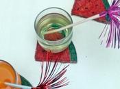 Diy: posavasos forma sandía