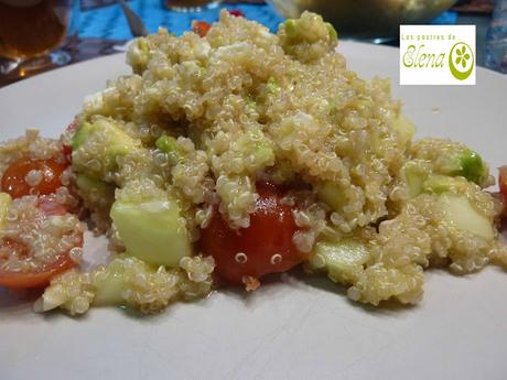 Ensalada de quinoa con aliño de naranja