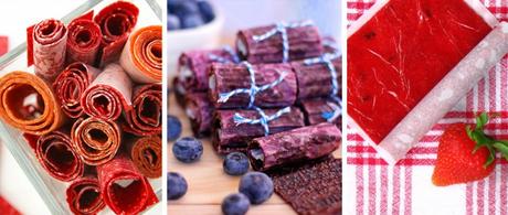 Rollos de fruta, una forma original de comer un alimento repleto de nutrientes