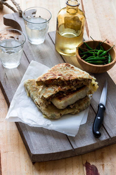 Mutabbak de ternera y verduras  {Cocina de Oriente Medio}