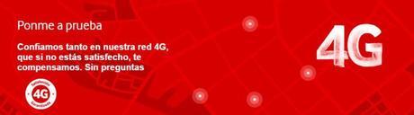 Vodafone asegura la calidad de su red 4G y para ello ofrece su servicio de autocompensación en caso de fallo