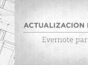 Actualización Evernote para Android, mejor selección libretas, Cámara Página mejorada más...