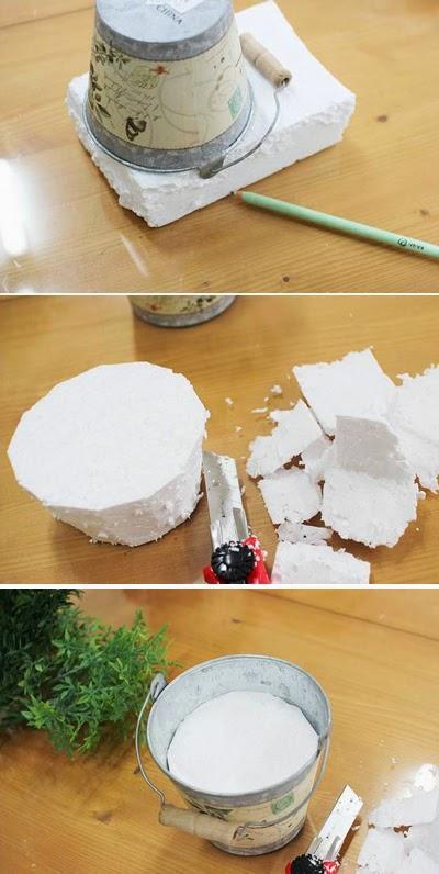 Arreglos florales con claveles de tela - DIY -