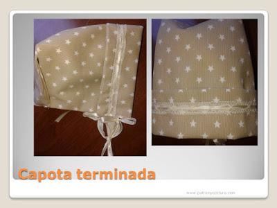 www.patronycostura.com/Diy ranita bebé y capota