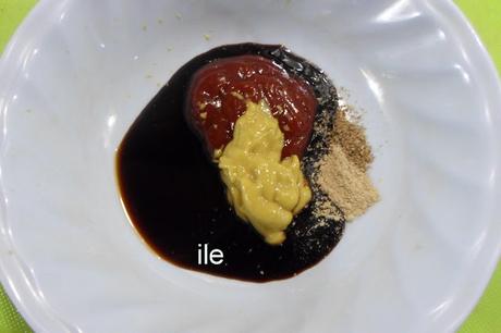 Coliflor con salsa barbacoa