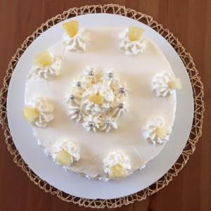 Torta de piña, receta chilena