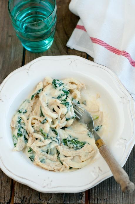 Receta pasta fettuccine alfredo paleo