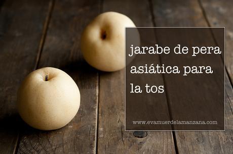 Jarabe de pera asiática para la tos