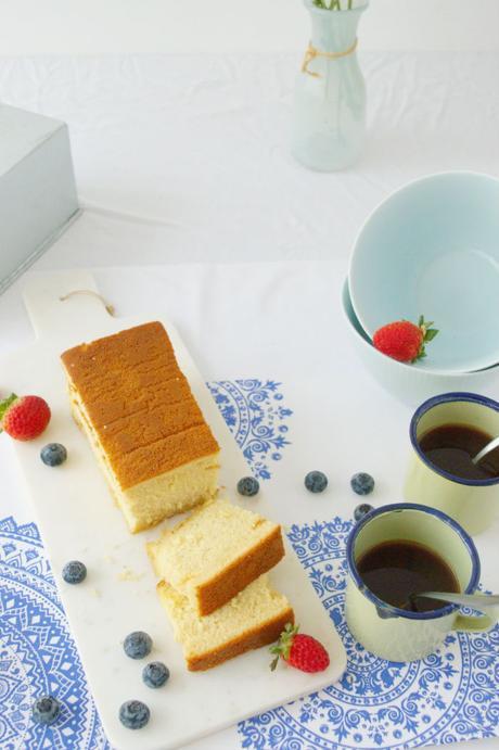 Castella o kasutera, un bizcocho japonés para la merienda