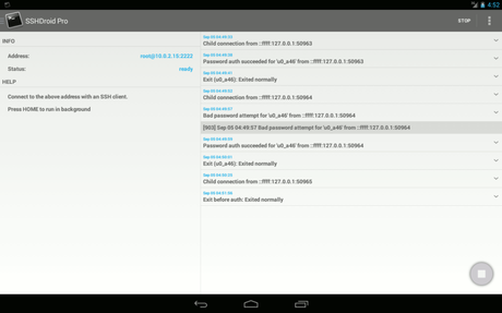 SSH Server on Android