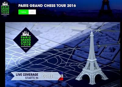 Magnus Carlsen en el París Grand Chess Tour (2ª vuelta completa del Torneo de blitz a 5’ + 2”)