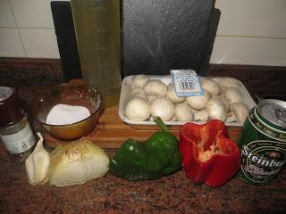 CHAMPIÑONES A LA CERVEZA