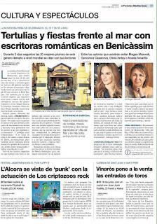 Programa Feria Nacional de la Novela Romántica. Benicassim, 23-25 junio 2016