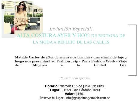 Invitación #FashionTalk junto a Grupo Imagen