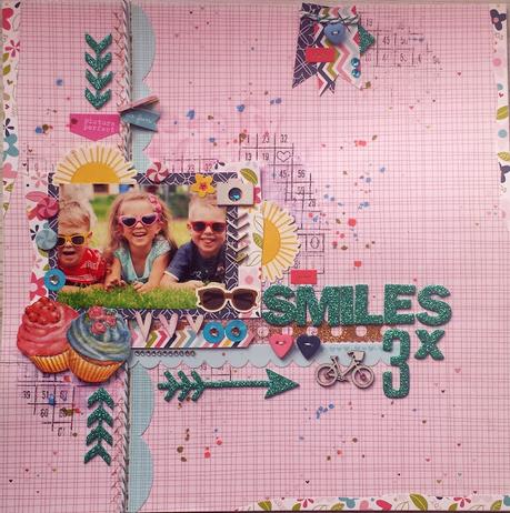 Scrapbooking Layout: Smiles