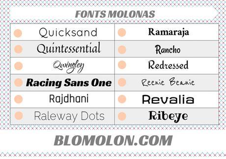 fonts molonas 13