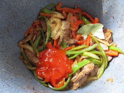 Tacos de ternera a la jardinera olla GM