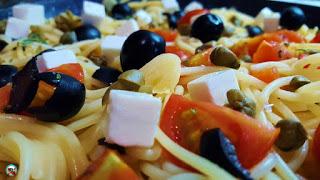 Espaguetis a la griega