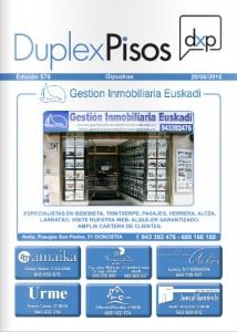 Ya está disponible la edición digital 570 de la revista DuplexPisos de Gipúzcoa.