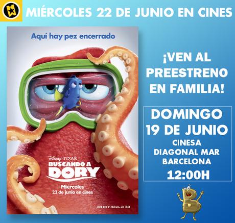 Buscando A Dori: Sorteo de entradas para el preestreno en Barcelona