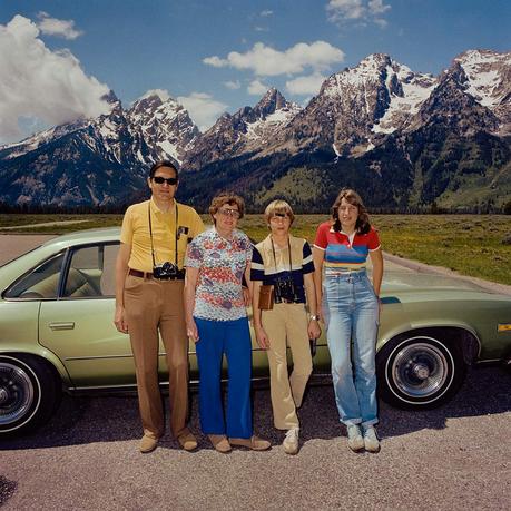 Family At Grand Tetons National Park Wy 1980