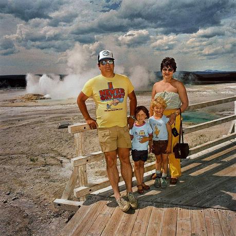 Family At Midway Geyser Basin Yellowston National Park Wy 19801