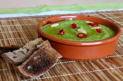 Hummus verde picante