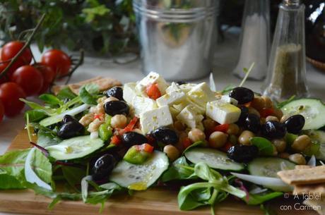 Ensalada Griega con Garbanzos