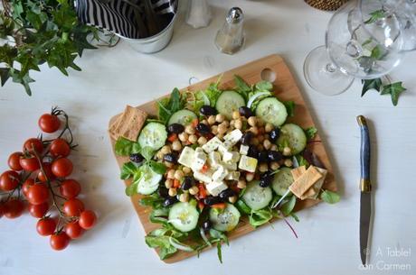 Ensalada Griega con Garbanzos