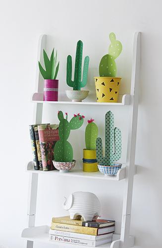 DIY | Haz tus propias suculentas y cactus de papel