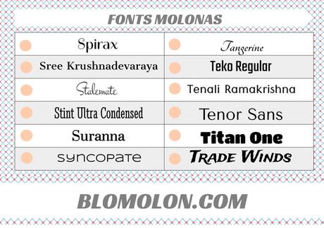 fonts molonas 17