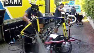 limpieza de la bicicleta
