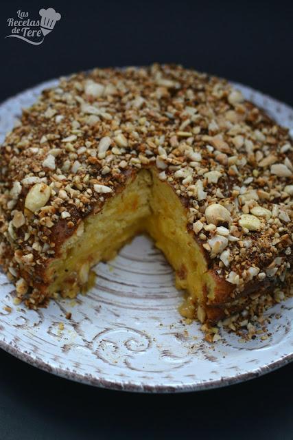 receta facil bizcocho relleno con crema a la naranja 02