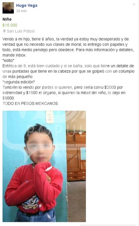venta niño mercado libre