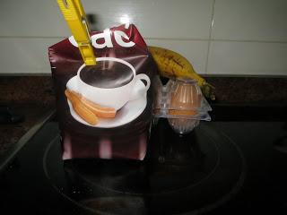 MUG CAKE DE PLÁTANO Y CHOCOLATE (SIN HARINA)