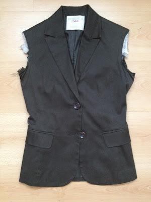 DIY RECICLAR: DE BLAZER A CHALECO DIY RECICLAR: DE BLAZER A CHALECO