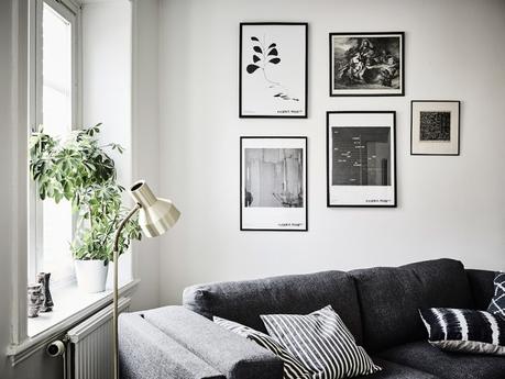 estilo nórdico espacios diferentes con color decoración interiores contrastes con color cocinas pequeñas cocinas nórdicas cocinas azules cocina comedor blog decoración nórdica Azul petroleo en la cocina 