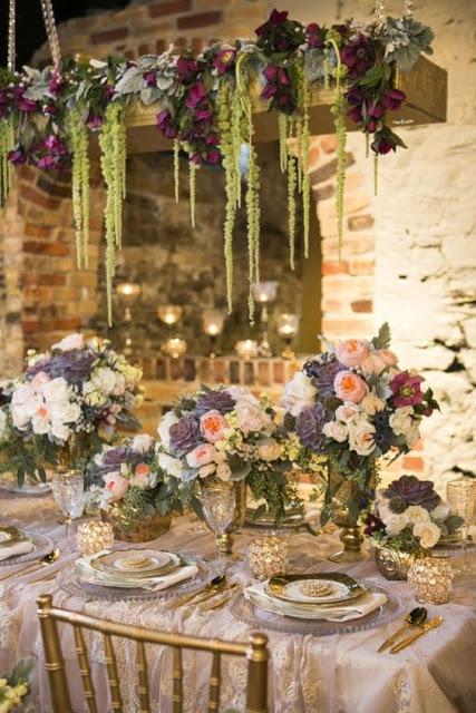 Decoraciones colgantes para bodas - Foto: Pinterest