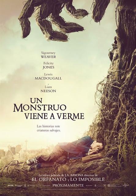 Póster oficial de 'Un monstruo viene a verme', adaptación de la novela de Patrick Ness