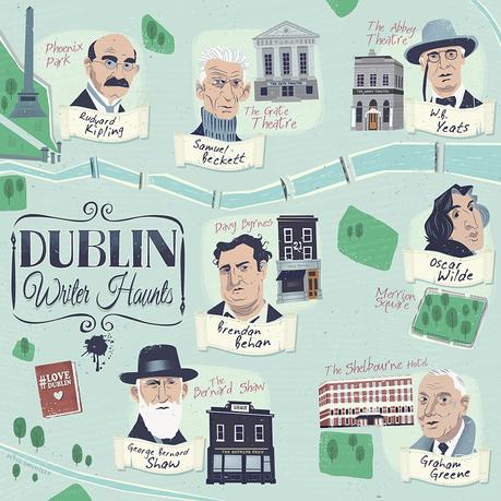 Mapa literario de Dublín