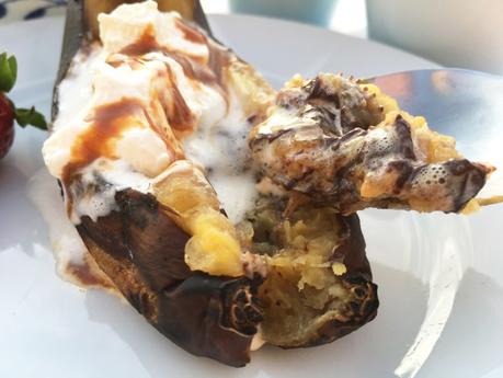 postres rápidos postres para niños postres para barbacoa postres fáciles postres delikatissen postres con plátano Plátano BBQ barbacoa banana bbq 